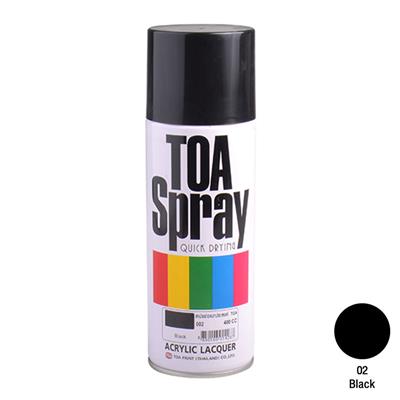 TOA Spray Black 400 CC.